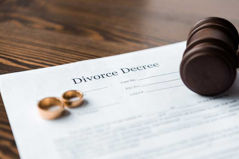 Divorce Decree paperwork